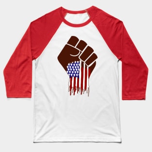 Red, White and Brown Baseball T-Shirt